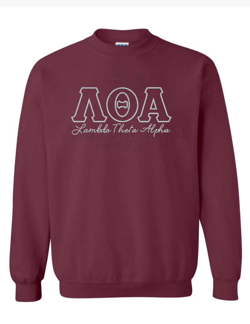 LTA Outline Only Letters w/Org Name Sweatshirt