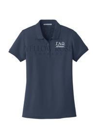 Gamma Alpha Omega Pique Polo- Letters w/Alumna