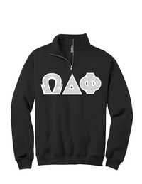 Omega Delta Phi Quarter-zip Letters
