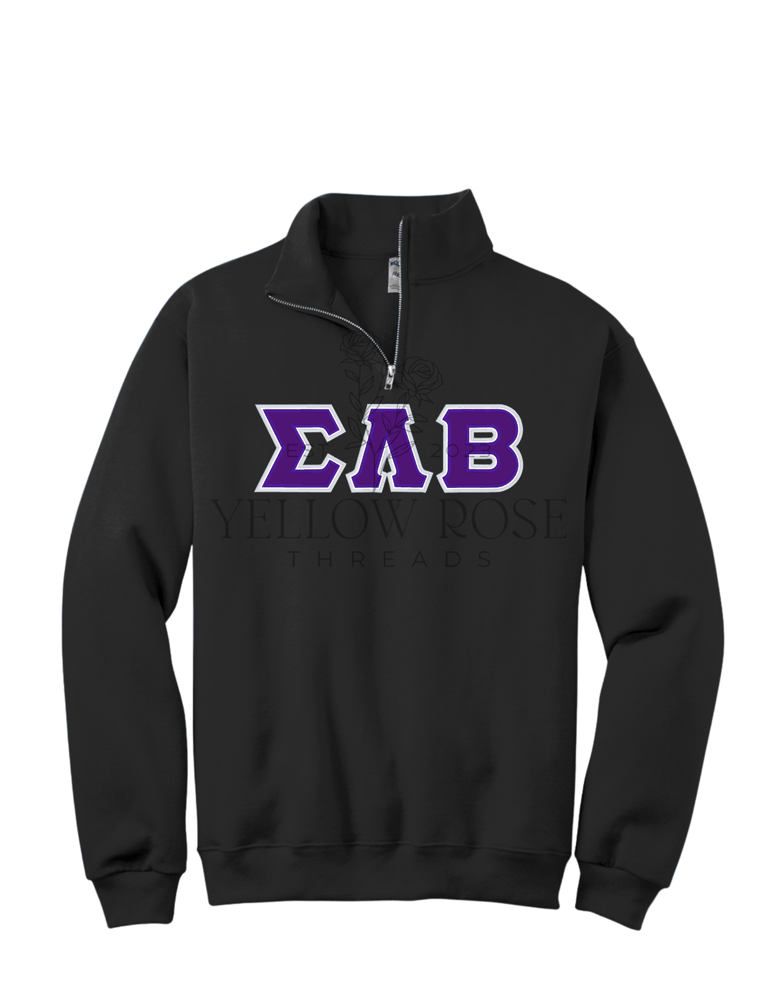 Sigma Lambda Beta Quarter-zip Letters