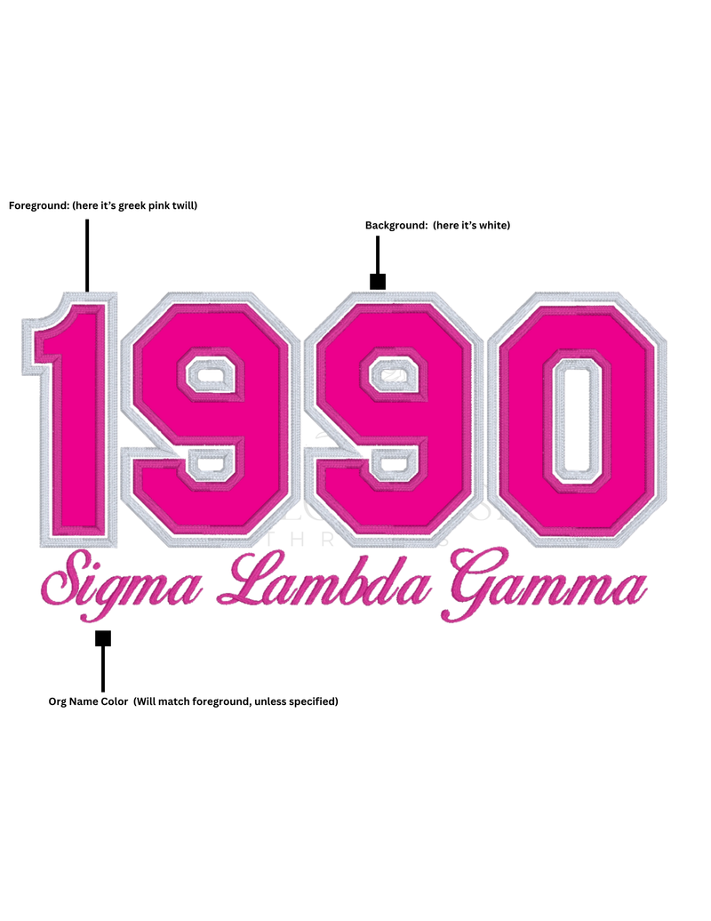 Sigma Lambda Gamma 1990 T-Shirt (Glitter)
