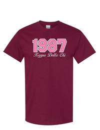 Kappa Delta Chi 1987 T-Shirt (Glitter)