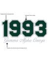 Gamma Alpha Omega 1993 Sweatshirt (No Glitter)