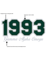 Gamma Alpha Omega 1993 Sweatshirt (No Glitter)
