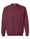 LTA Outline Only Letters w/Org Name Sweatshirt
