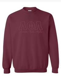 LTA Outline Only Letters w/Org Name Sweatshirt