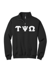 Tau Psi Omega Quarter-zip Letters